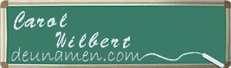 Carol Wilbert Visitenkarte